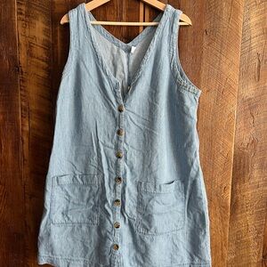 Old Navy Blue Striped Maternity Dress